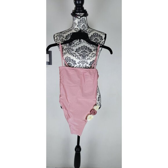 SAME Other - SAME Los Angeles One Piece Swimsuit Womens Rosette Pink Small
